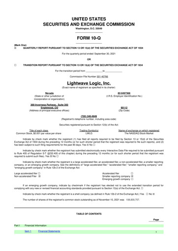 Thumbnail Lightwave Logic 10-Q Quarterly Report FY2021 