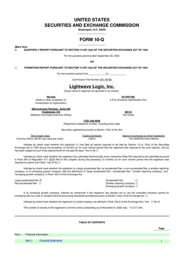 Thumbnail Lightwave Logic 10-Q Quarterly Report FY2022 