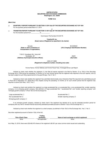 Thumbnail Red Cat Holdings 10-Q Quarterly Report FY2019 