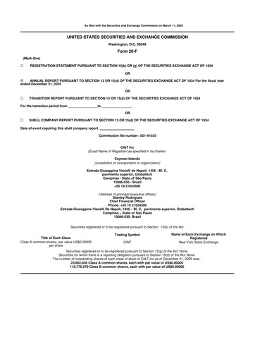 Thumbnail CI&T 20-F Annual Report 2025