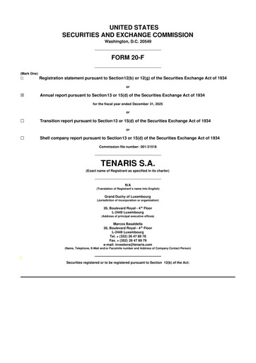 Thumbnail Tenaris 20-F Annual Report 2025