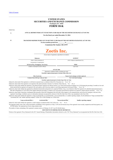 Thumbnail Zoetis 10-K Annual Report 2016