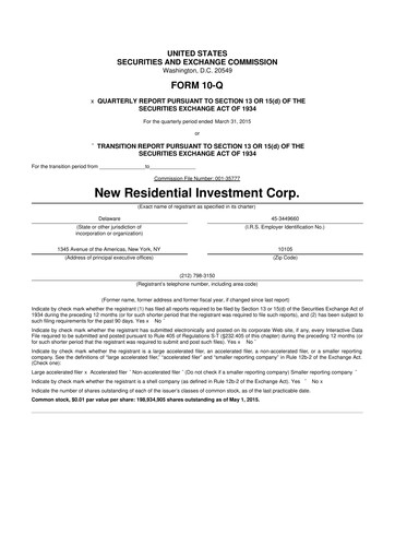 Thumbnail Rithm Capital 10-Q Quarterly Report FY2015 
