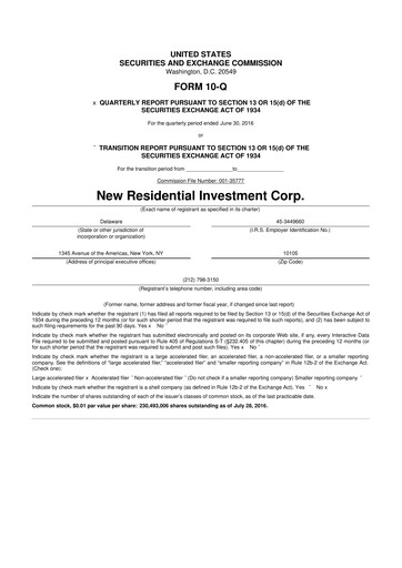 Thumbnail Rithm Capital 10-Q Quarterly Report FY2016 