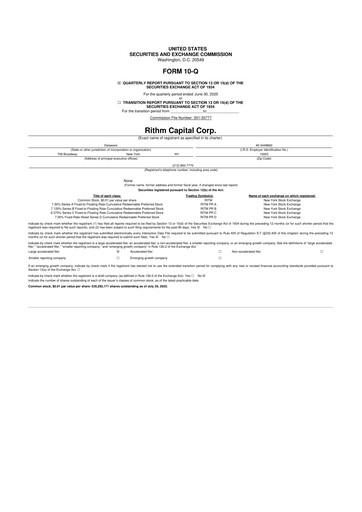 Thumbnail Rithm Capital 10-Q Quarterly Report FY2025 