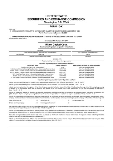 Thumbnail Rithm Capital 10-K Annual Report 2025