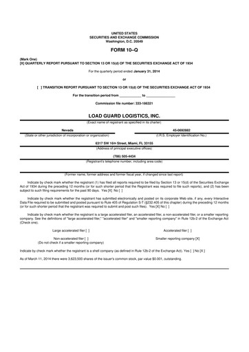 Miniature Skye Bioscience 10-Q Rapport trimestriel 2014 