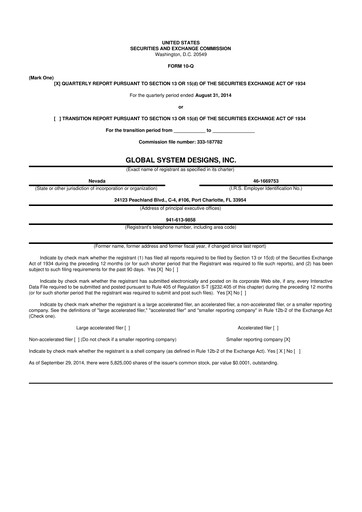 Vorschaubild TON Strategy Co. 10-Q Quartalsbericht 2014 