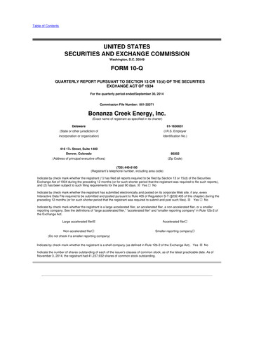 Thumbnail Civitas Resources 10-Q Quarterly Report FY2014 