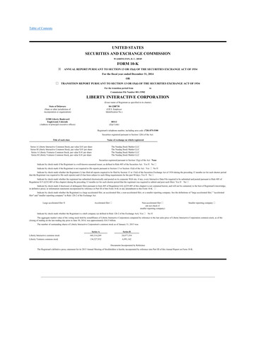 Thumbnail QVC Group 10-K Annual Report 2014