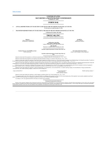 Thumbnail TrueCar 10-K Annual Report 2014