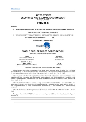 Thumbnail World Kinect 10-Q Quarterly Report FY2015 