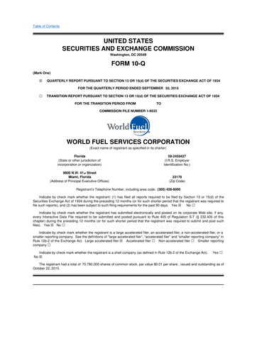 Thumbnail World Kinect 10-Q Quarterly Report FY2015 