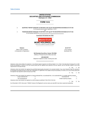 Thumbnail MasterCraft Boat 10-Q Quarterly Report FY2015 