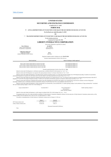 Thumbnail QVC Group 10-K Annual Report 2015