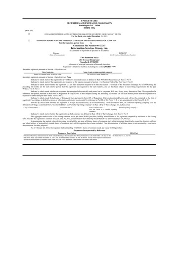 Thumbnail Information Services Group 10-K Annual Report 2015