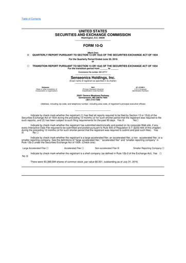Thumbnail Senseonics Holdings
 10-Q Quarterly Report FY2016 