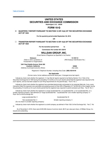 Thumbnail Willdan Group
 10-Q Quarterly Report FY2016 