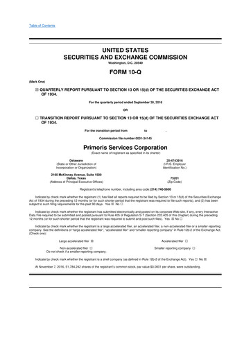 Vorschaubild Primoris Services Corporation
 10-Q Quartalsbericht 2016 