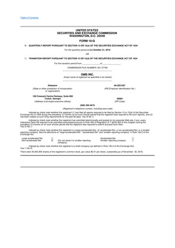 Thumbnail GMS 10-Q Quarterly Report FY2017 