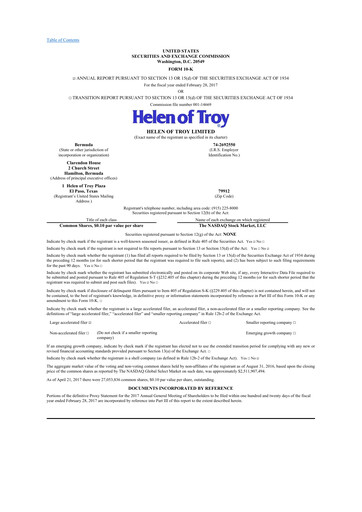 Thumbnail Helen of Troy 10-K Annual Report 2017