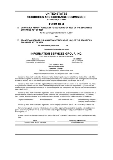 Thumbnail Information Services Group 10-Q Quarterly Report FY2017 