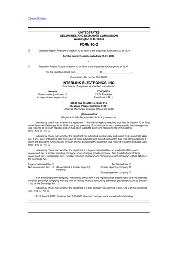 Thumbnail Interlink Electronics 10-Q Quarterly Report FY2017 