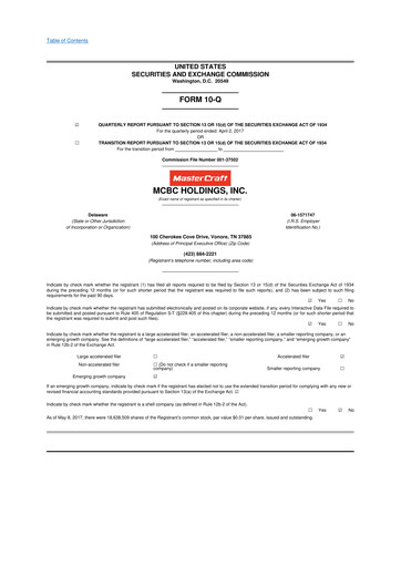 Thumbnail MasterCraft Boat 10-Q Quarterly Report FY2017 