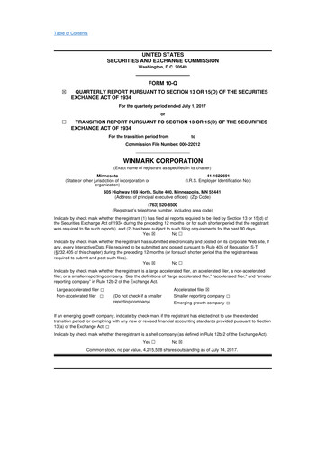 Thumbnail Winmark 10-Q Quarterly Report FY2017 