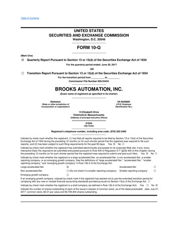 Thumbnail Azenta 10-Q Quarterly Report FY2017 