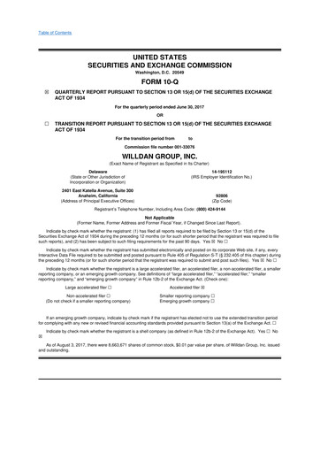 Thumbnail Willdan Group
 10-Q Quarterly Report FY2017 