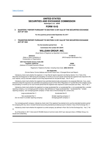 Thumbnail Willdan Group
 10-Q Quarterly Report FY2017 