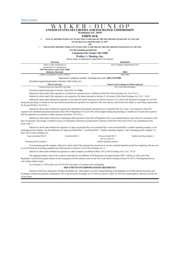 Thumbnail Walker & Dunlop

 10-K Annual Report 2017