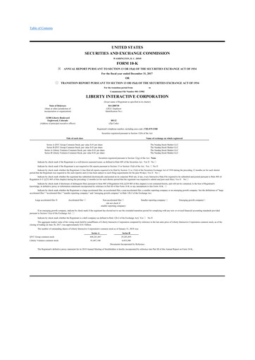 Thumbnail QVC Group 10-K Annual Report 2017