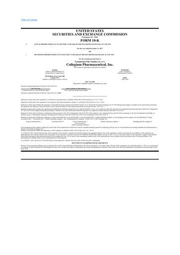 Thumbnail Collegium Pharmaceutical
 10-K Annual Report 2017