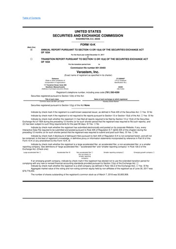 Thumbnail Verastem Oncology
 10-K Annual Report 2017