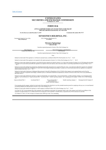 Thumbnail Senseonics Holdings
 10-K Annual Report 2017