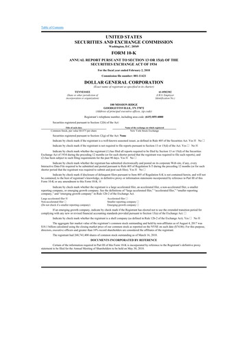 Thumbnail Dollar General 10-K Annual Report 2017