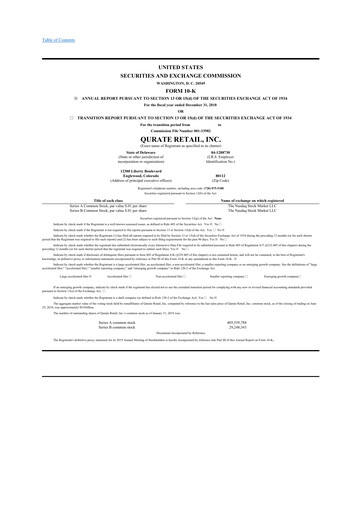 Thumbnail QVC Group 10-K Annual Report 2018