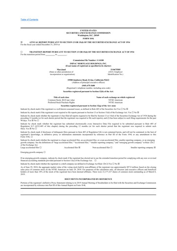 Thumbnail Impac Mortgage Holdings 10-K Annual Report 2018