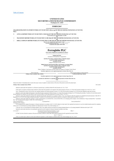 Thumbnail Ferroglobe
 20-F Annual Report 2018