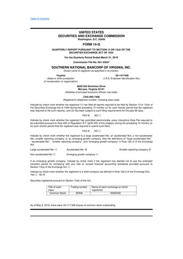 Vorschaubild Primis Financial 10-Q Quartalsbericht 2019 