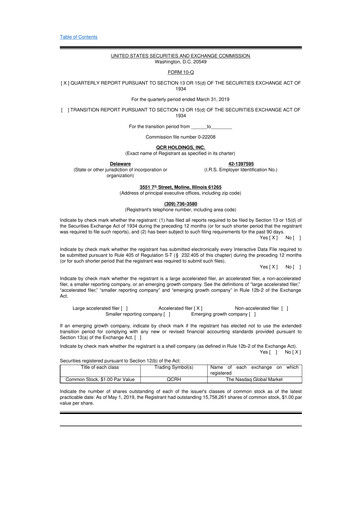 Thumbnail QCR Holdings
 10-Q Quarterly Report FY2019 