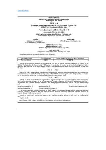 Vorschaubild Primis Financial 10-Q Quartalsbericht 2019 