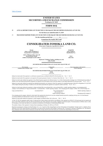 Thumbnail CTO Realty Growth 10-K Annual Report 2019