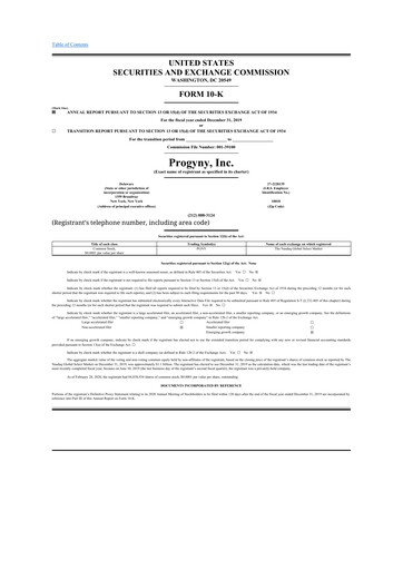 Thumbnail Progyny 10-K Annual Report 2019