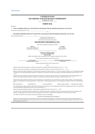 Thumbnail Senseonics Holdings
 10-K Annual Report 2019