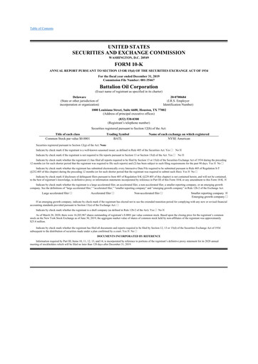 Thumbnail Battalion Oil 10-K Annual Report 2019