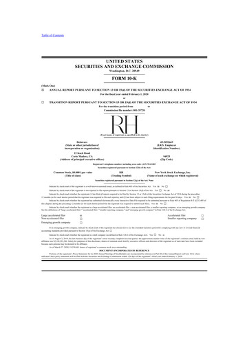 Thumbnail Restoration Hardware
 10-K Annual Report 2019