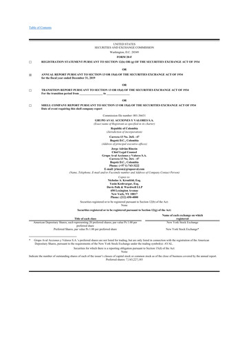 Thumbnail Grupo Aval
 20-F Annual Report 2019